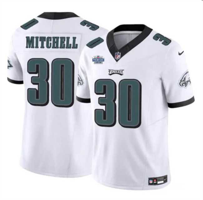 Men & Women & Youth Philadelphia Eagles #30 Quinyon Mitchell White 2024 With Dradt Patch F.U.S.E Vapor Untouchable Limited Stitched Jersey,We sell and wholesale Men & Women & Youth Philadelphia Eagles #30 Quinyon Mitchell White 2024 With Dradt Patch F.U.S.E Vapor Untouchable Limited Stitched Jersey on line form chian!